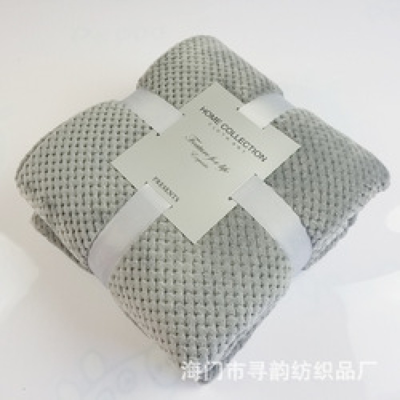 BeddingOutlet Flannel Fleece Throw Blanket Couverture Polaire Blanket Solid Color Bedspread Plush Cover for Bed Sofa Dropship