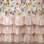 Butterfly Shower Curtain On White,Butterfly Pattern Ruffled Fold Shower Curtain/