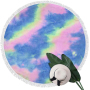High Quality Printed Microfiber Round Beach Towel,Custom Logo Beach Towel*