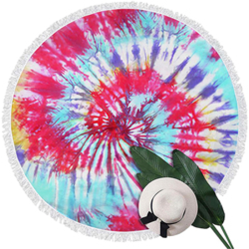 High Quality Printed Microfiber Round Beach Towel,Custom Logo Beach Towel*