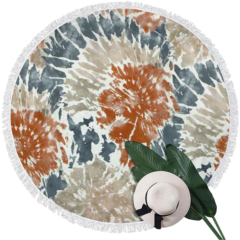 High Quality Printed Microfiber Round Beach Towel,Custom Logo Beach Towel*