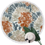 High Quality Printed Microfiber Round Beach Towel,Custom Logo Beach Towel*