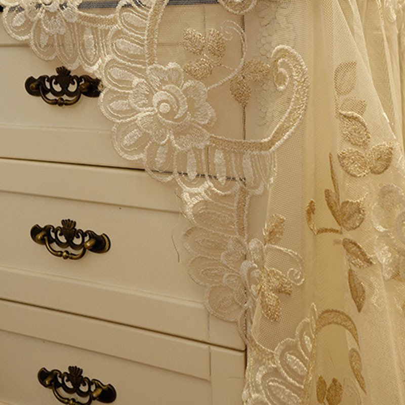 European home accessories embroidered curtain fabric silk valances church curtains, lace window curtain fabrics in turke