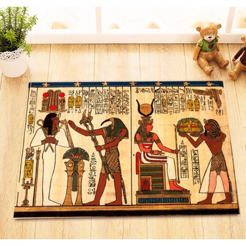 Mildew Proof Shower Curtain ,Egyptian Pharaoh 3d Digital Printing Polyester Shower Curtain Personality/