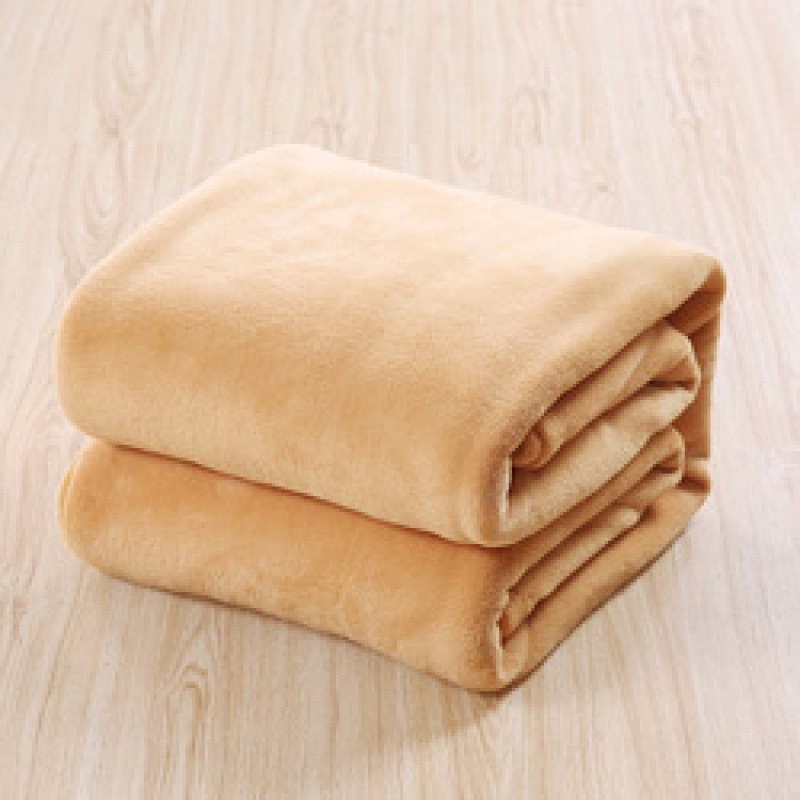 Home textile autumn and winter flannel wool blanket warm soft coral fleece blanket bedding adult solid bed cover sofa bed cover