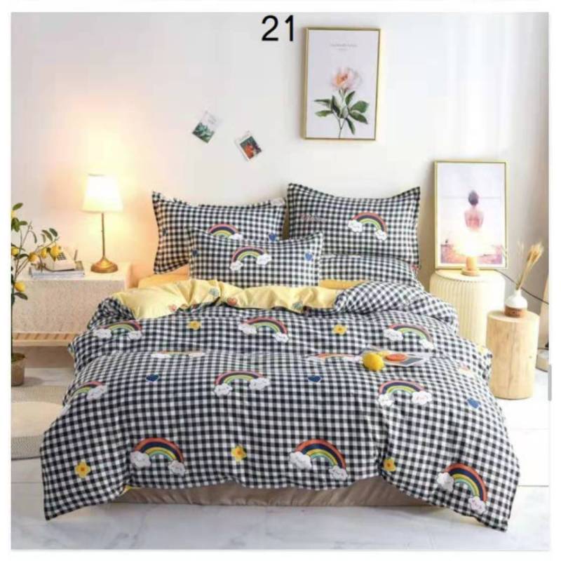 Cheap bedding set full size, dark blue 100% cotton bedding set #