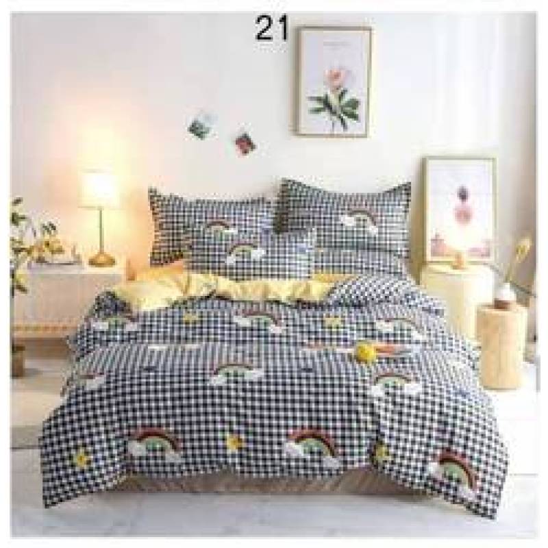 Cheap bedding set full size, dark blue 100% cotton bedding set #