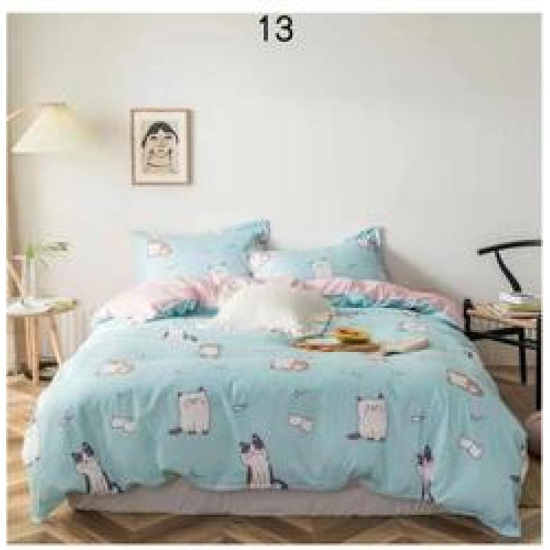 Cheap bedding set full size, dark blue 100% cotton bedding set #