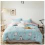 Cheap bedding set full size, dark blue 100% cotton bedding set #