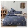 Cheap bedding set full size, dark blue 100% cotton bedding set #