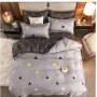 Cheap bedding set full size, dark blue 100% cotton bedding set #