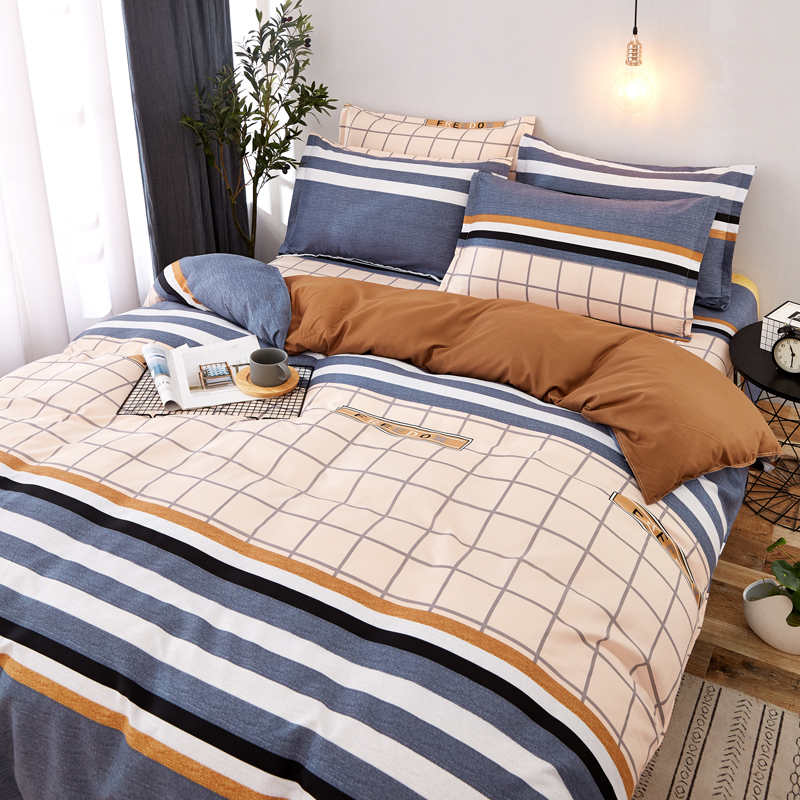 도매 한국어 누비 이불 이불 세트, 침대 시트 침구 시트 세트 4개