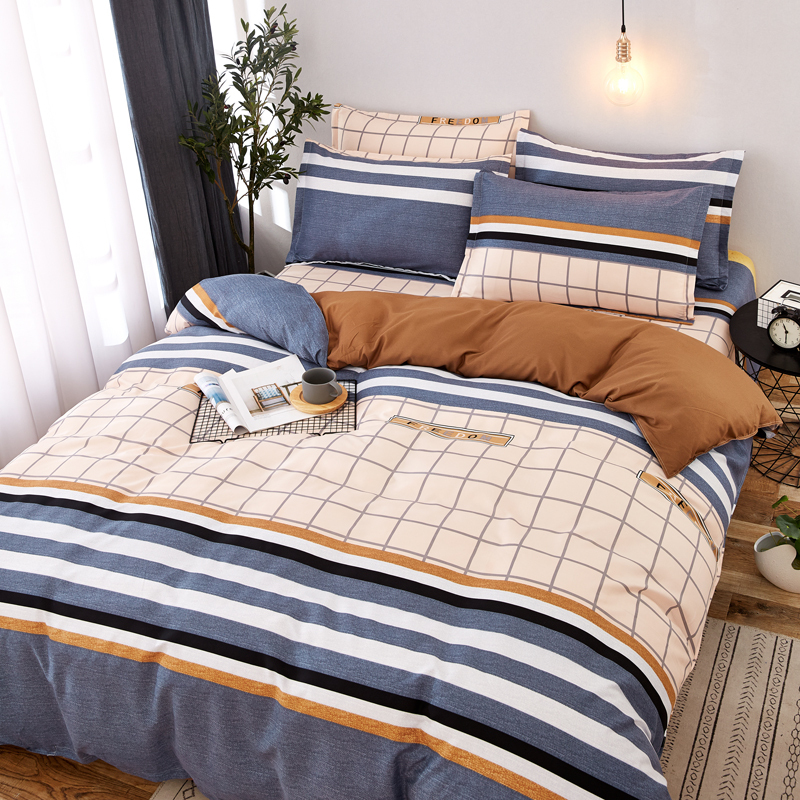 도매 한국어 누비 이불 이불 세트, 침대 시트 침구 시트 세트 4개