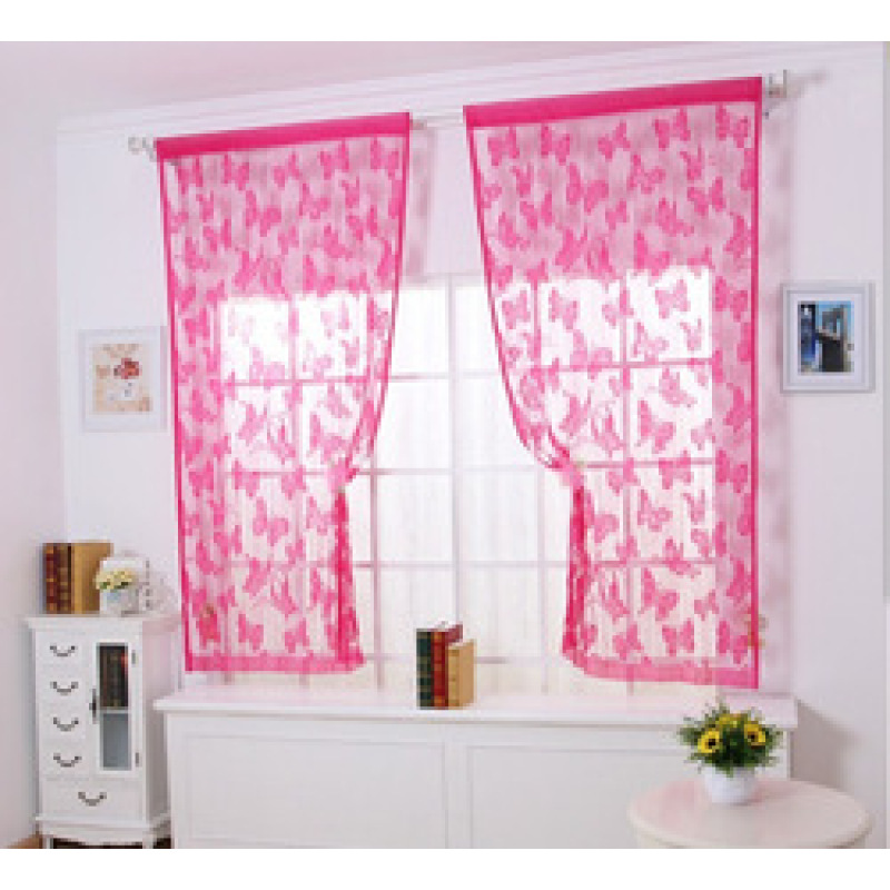 Cheap Jacquard Fabric Sheer , Home Decor Indoor Lace  Bedroom Curtain/