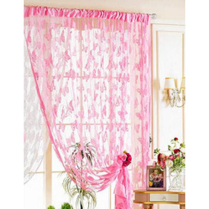 Cheap Jacquard Fabric Sheer , Home Decor Indoor Lace  Bedroom Curtain/