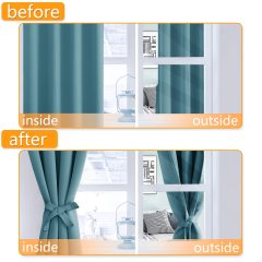 Wholesale curtains modern blackout linen fabrics coating blackout fabric for curtain blackout portable curtain  & Drapes
