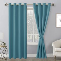 Wholesale curtains modern blackout linen fabrics coating blackout fabric for curtain blackout portable curtain  & Drapes