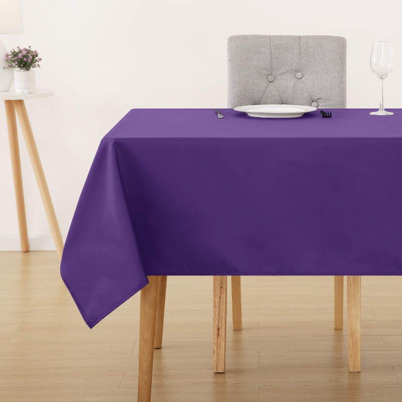 Low Price with High Quality Solid Colors White Black Red Purple Decorative Tablecloth For Living Room Wedding