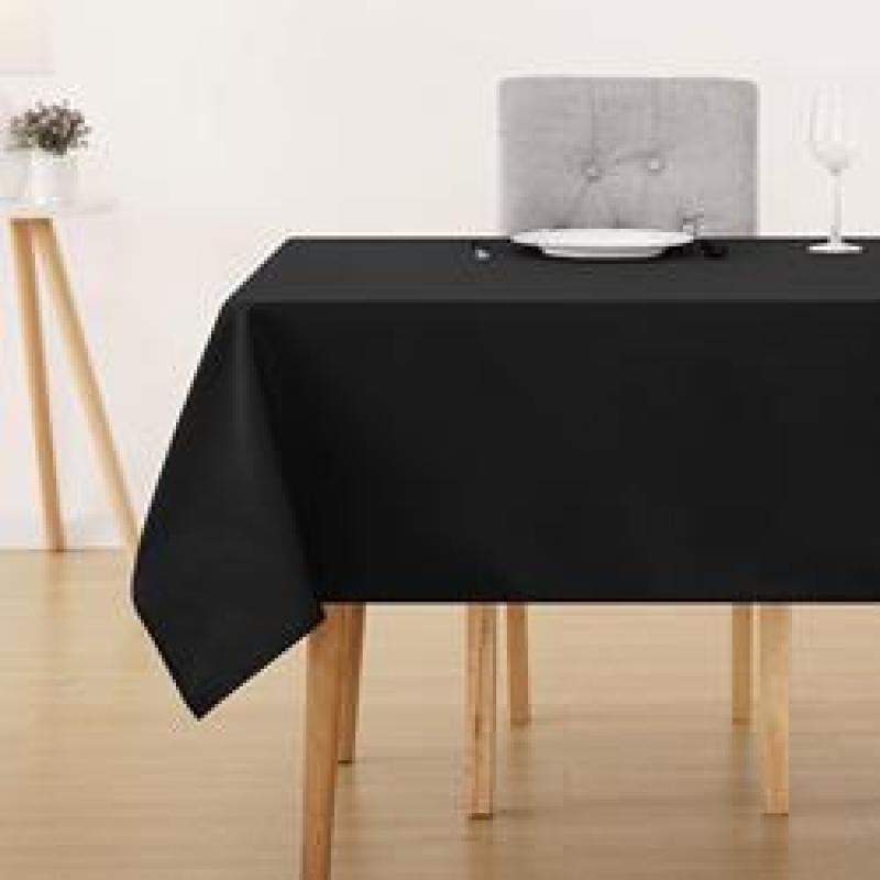 Low Price with High Quality Solid Colors White Black Red Purple Decorative Tablecloth For Living Room Wedding