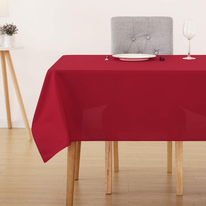 Low Price with High Quality Solid Colors White Black Red Purple Decorative Tablecloth For Living Room Wedding