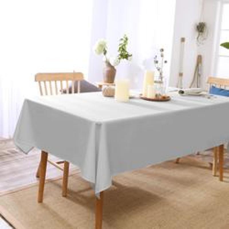 Low Price with High Quality Solid Colors White Black Red Purple Decorative Tablecloth For Living Room Wedding