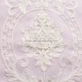 Textiles luxury 100% polyester embroidered pink organza sheer tulle curtain