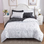 4 Pcs Bedsheets Bedding+Set, Custom Home Bedding Sets Queen Comforter/