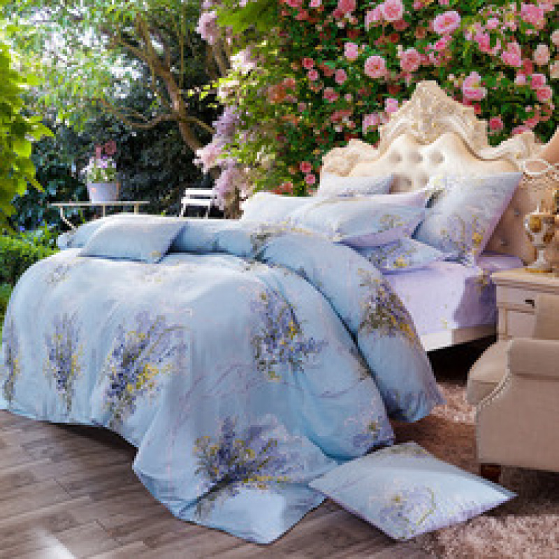 4 Pcs Bedsheets Bedding+Set, Custom Home Bedding Sets Queen Comforter/
