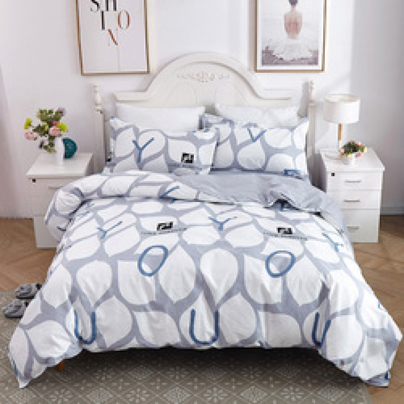 4 Pcs Bedsheets Bedding+Set, Custom Home Bedding Sets Queen Comforter/