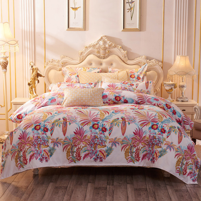 4 Pcs Bedsheets Bedding+Set, Custom Home Bedding Sets Queen Comforter/