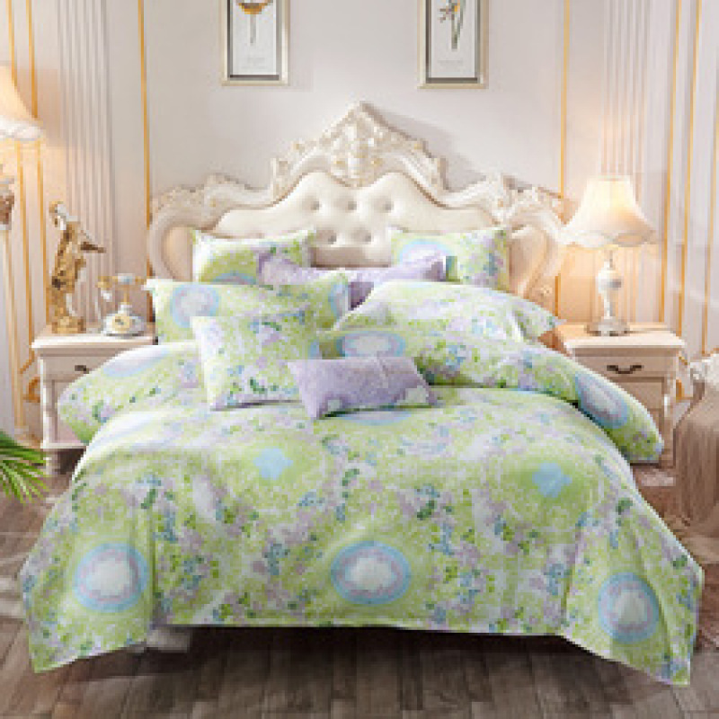 4 Pcs Bedsheets Bedding+Set, Custom Home Bedding Sets Queen Comforter/