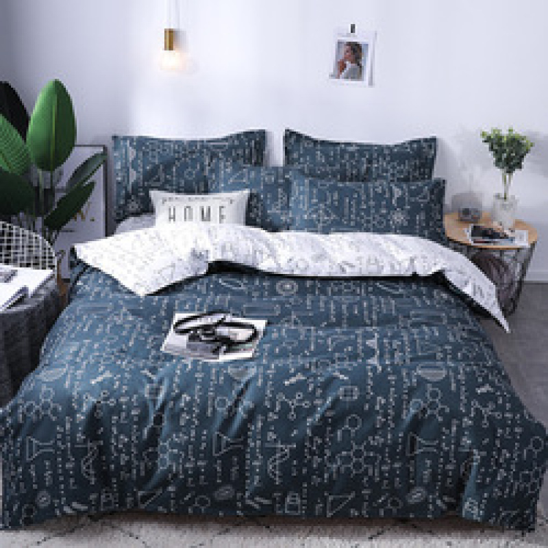 4 Pcs Bedsheets Bedding+Set, Custom Home Bedding Sets Queen Comforter/