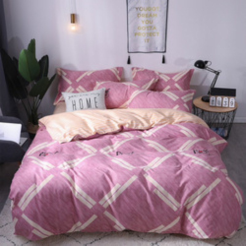 4 Pcs Bedsheets Bedding+Set, Custom Home Bedding Sets Queen Comforter/