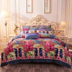 4 Pcs Bedsheets Bedding+Set, Custom Home Bedding Sets Queen Comforter/