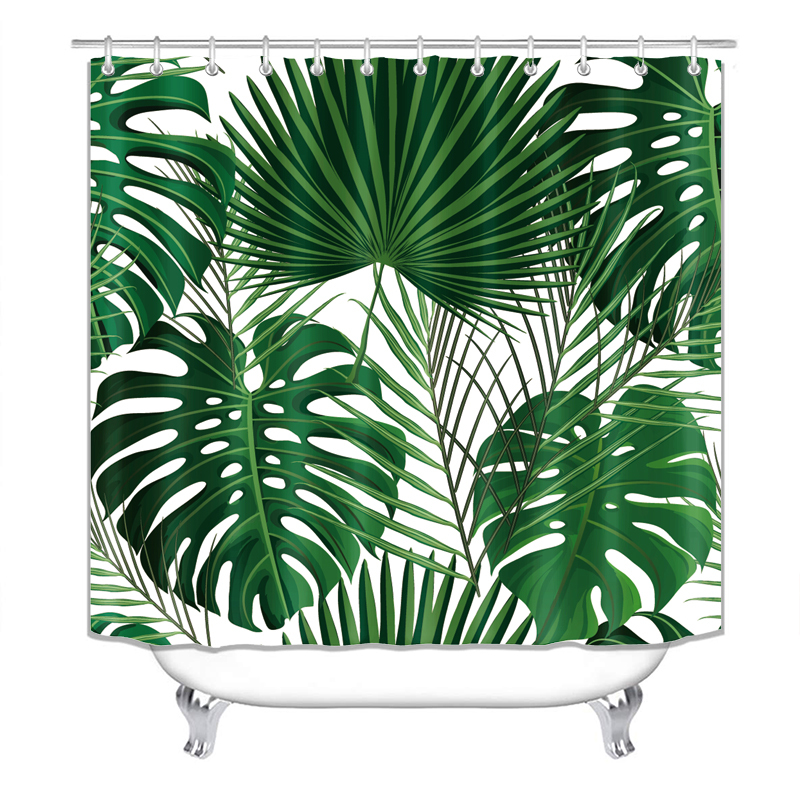 Cheap Flower Custom Printed Shower Curtains Custom Digital Printing, 100%Polyester High Quality Shower Curtain Waterproof
