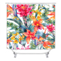 Cheap Flower Custom Printed Shower Curtains Custom Digital Printing, 100%Polyester High Quality Shower Curtain Waterproof
