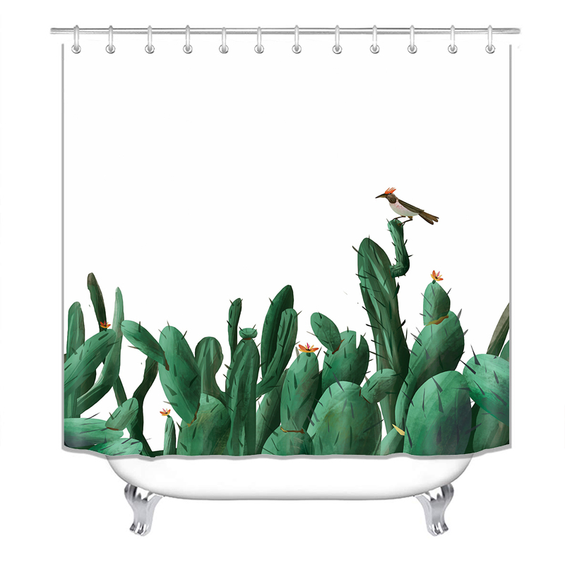 Cheap Flower Custom Printed Shower Curtains Custom Digital Printing, 100%Polyester High Quality Shower Curtain Waterproof
