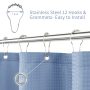 Printed Waffle Bathroom Shower Curtain, Waterproof Thick Polyester for Hotel Home Decorative Bath Curtain$