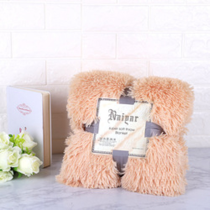 Super Soft Fuzzy Fur Faux Elegant Cozy With Fluffy Throw Blanket Bed Sofa Bedspread Long Shaggy Soft Warm Bedding Sheet Large