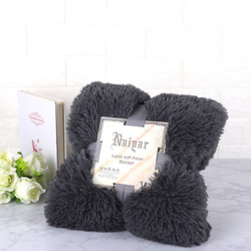Super Soft Fuzzy Fur Faux Elegant Cozy With Fluffy Throw Blanket Bed Sofa Bedspread Long Shaggy Soft Warm Bedding Sheet Large