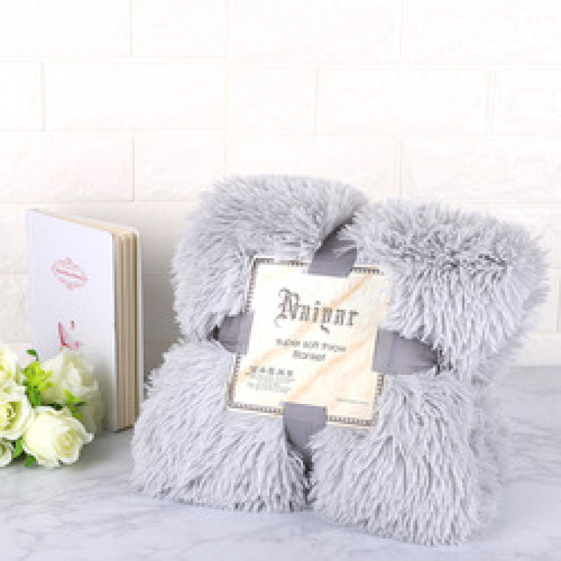 Super Soft Fuzzy Fur Faux Elegant Cozy With Fluffy Throw Blanket Bed Sofa Bedspread Long Shaggy Soft Warm Bedding Sheet Large