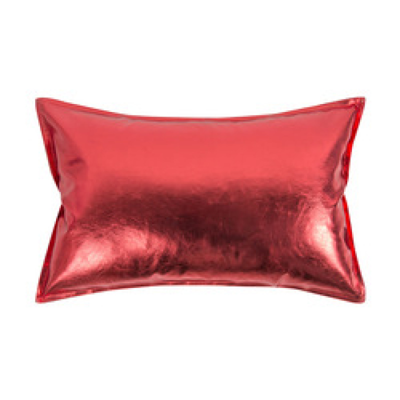 Custom Made Outdoor Furniture Cushion Cover For Sofa, Mirror Effect Metallic Gold PU Faux Leather Bolster Beach Pillow Cover/