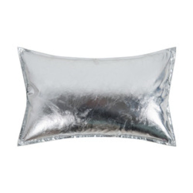 Custom Made Outdoor Furniture Cushion Cover For Sofa, Mirror Effect Metallic Gold PU Faux Leather Bolster Beach Pillow Cover/