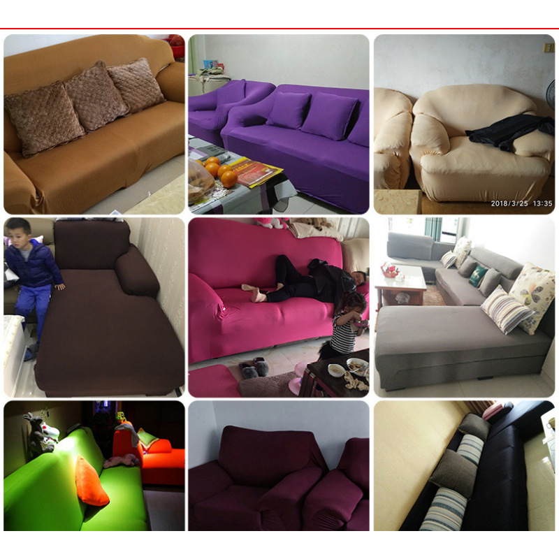 High Quality Elastic Stretch Sofa Cover, Various Designs Protective Sofa Slipcovers/