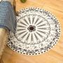 Cartoon round carpet Bohemian style study room living room coffee table bedroom floor mats