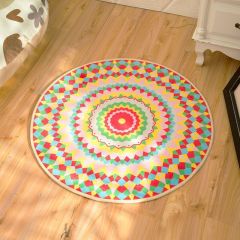 Cartoon round carpet Bohemian style study room living room coffee table bedroom floor mats