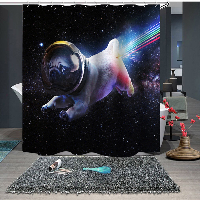 Hot style animal shower curtain, waterproof and mouldproof household shower curtain/