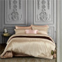 Ensemble de lit en tissu de soie, ensembles de couette de luxe/
