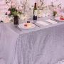 High Quality Hot Sale Sparkly Sequin Red Rectangle Beautiful Decorative Table Cloth for Wedding Party Events