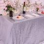 High Quality Hot Sale Sparkly Sequin Red Rectangle Beautiful Decorative Table Cloth for Wedding Party Events